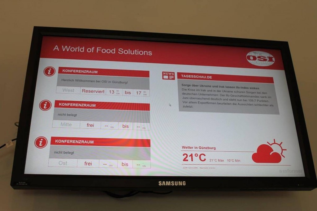 infoScreen Displaylösung Informer